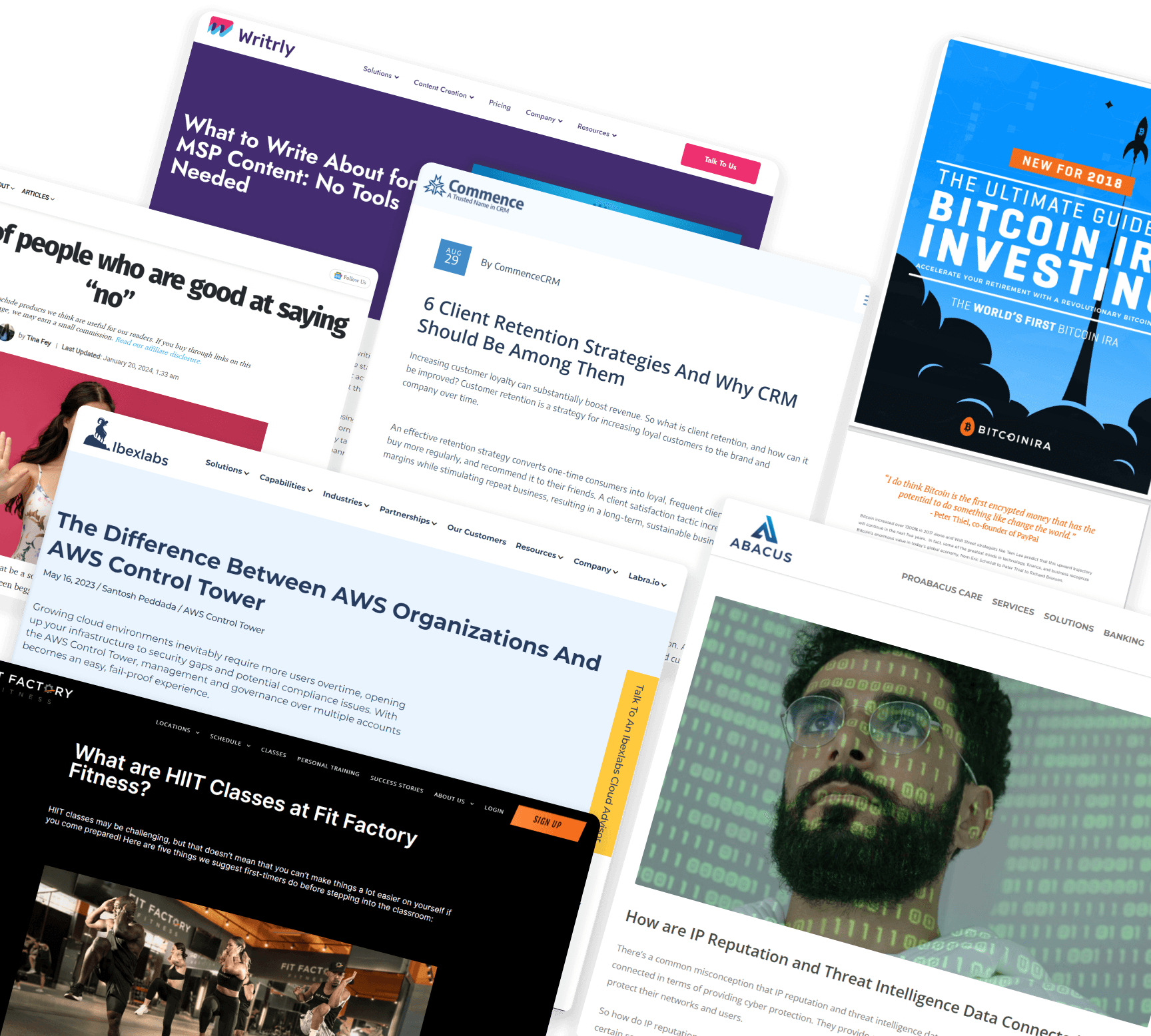 Articles I've written